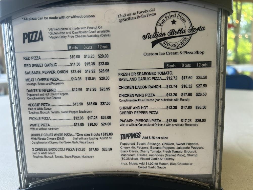 Sicilian Bella Festa Menu image 3